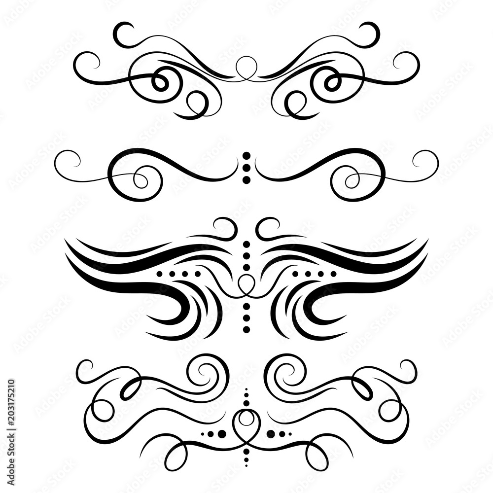 Ornate Vector Swirls Ornate Vector Swirls