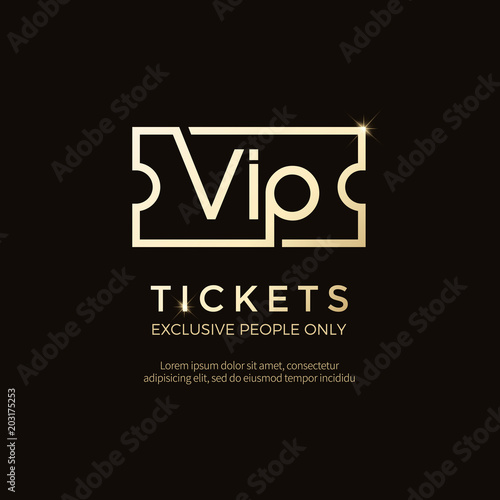 Luxury vip labels and objects
