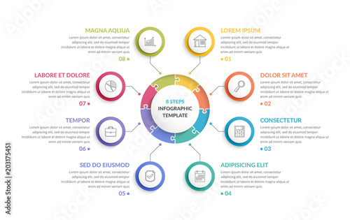 Circle Infographics - Eight Elements