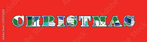 Christmas Concept Word Art Illustration