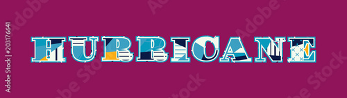 Hurricane Concept Word Art Illustration