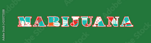 Marijuana Concept Word Art Illustration