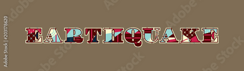 Earthquake Concept Word Art Illustration