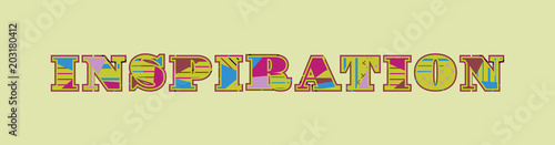 Inspiration Concept Word Art Illustration