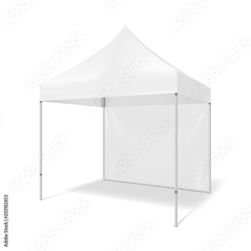Folding tent. Illustration isolated on white background. Graphic concept for your design