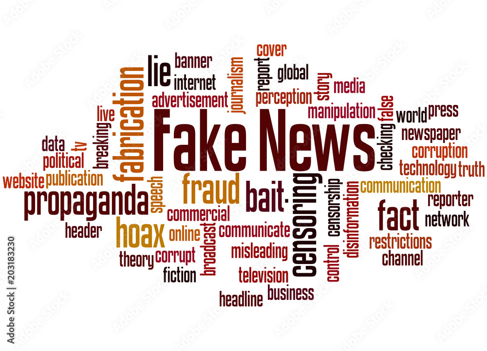 Fake news word cloud concept 3 Fake news word cloud concept 3