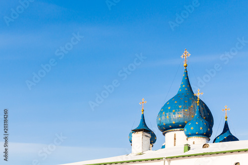 cupola of Cathedral of the Nativity in Suzdal town photo