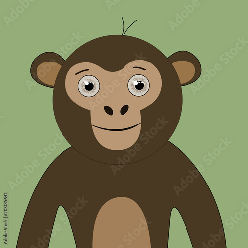 monkey T-shirt graphics cute cartoon characters cute graphics for kids photo