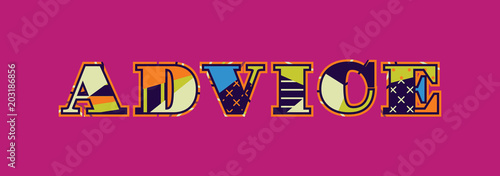 Advice Concept Word Art Illustration