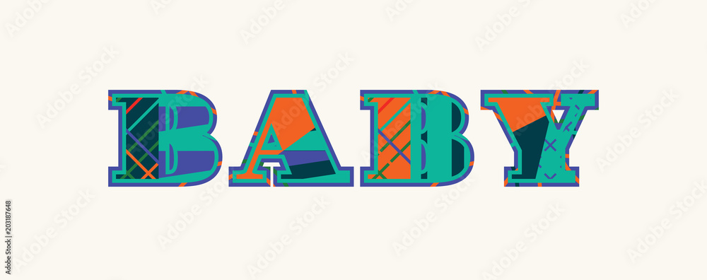 Baby Concept Word Art Illustration