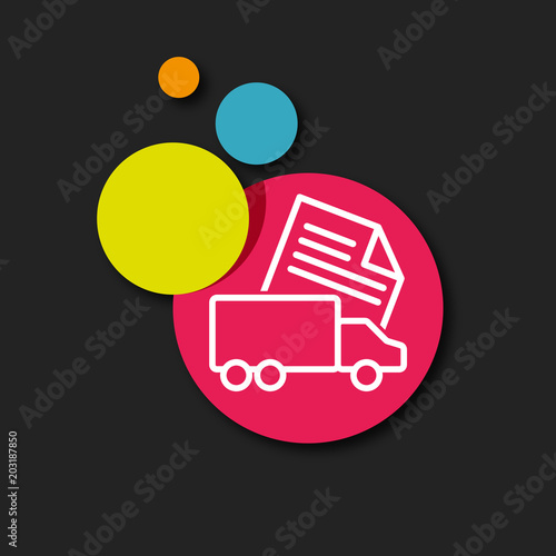 icône camion livraison