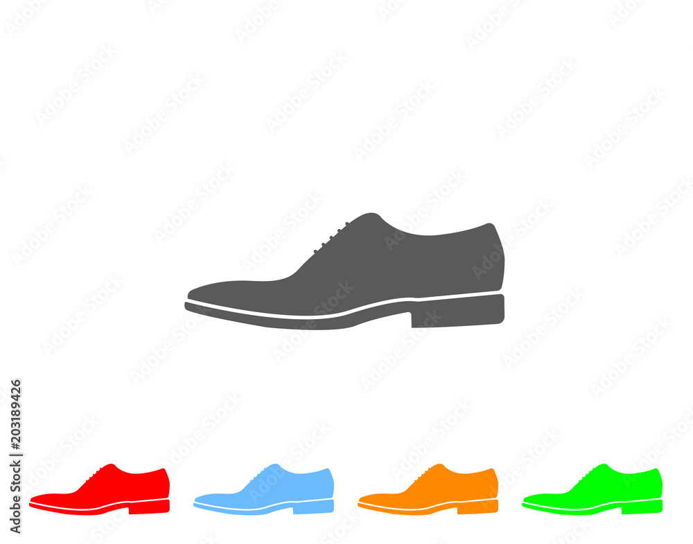 Modern classic office shoes icon Modern classic office shoes icon