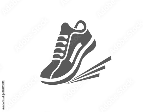 Modern athletics shoes icon