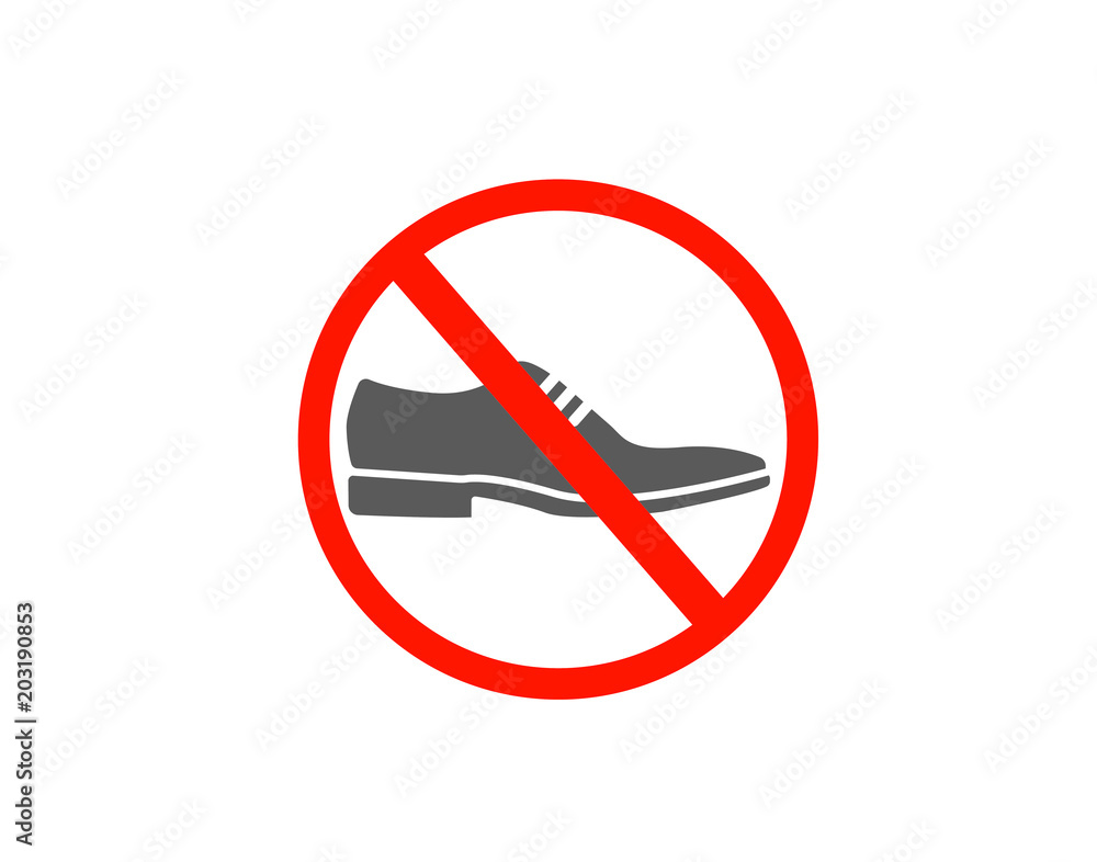 Shoes not allow icon Shoes not allow icon