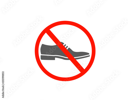 Shoes not allow icon 