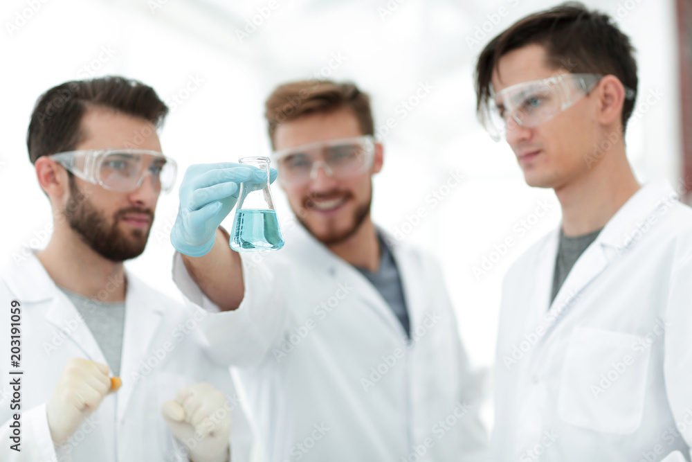 scientists rejoice at the result of their work. scientists rejoice at the result of their work.