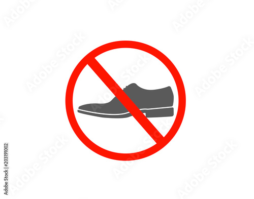 Shoes not allow icon 
