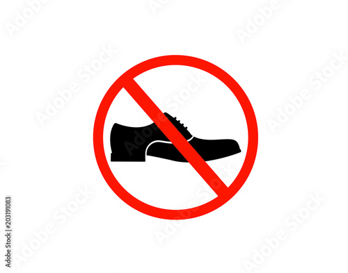 Shoes not allow icon 