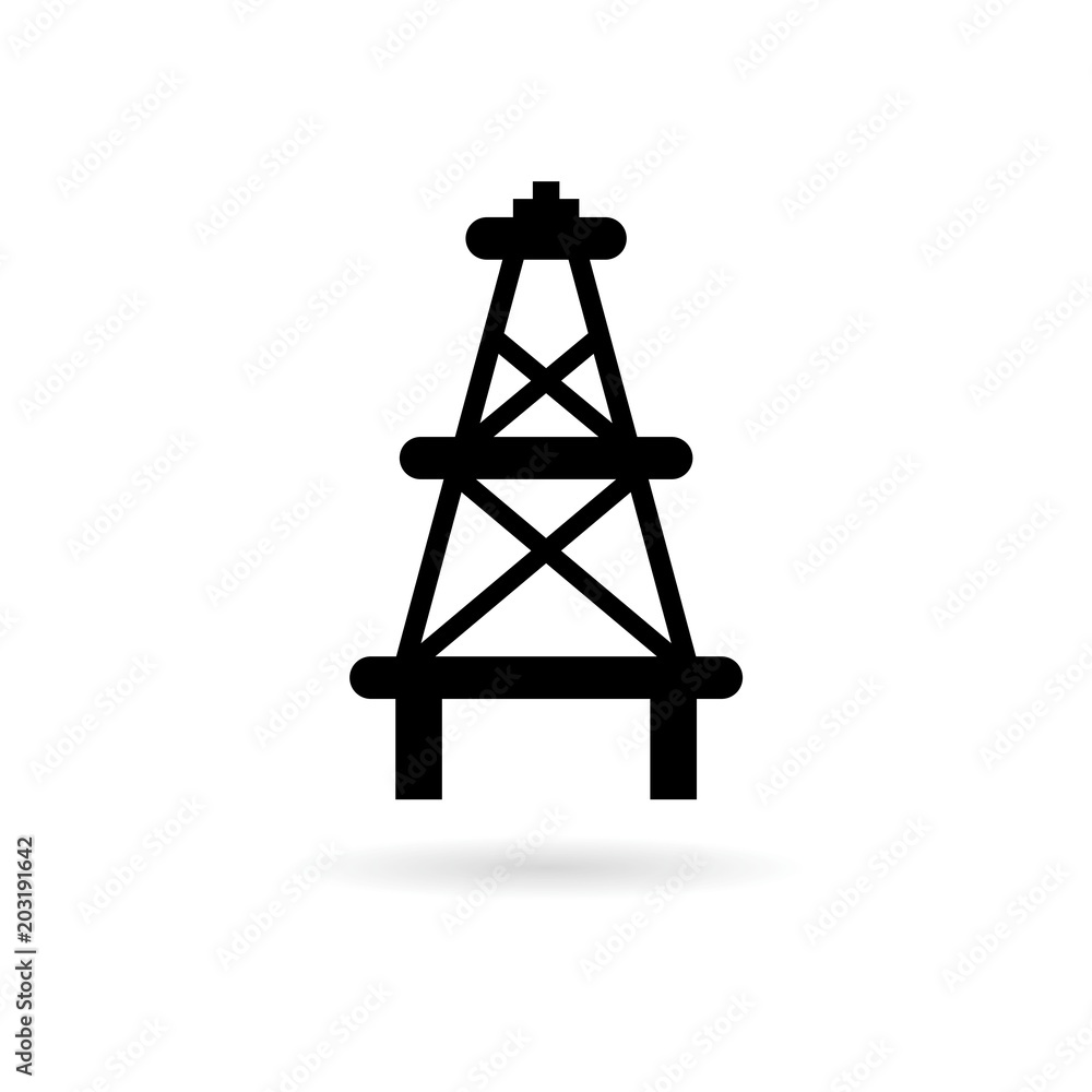Oil rig, Oil Gusher icon Oil rig, Oil Gusher icon