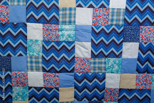 Bedspread blue for background