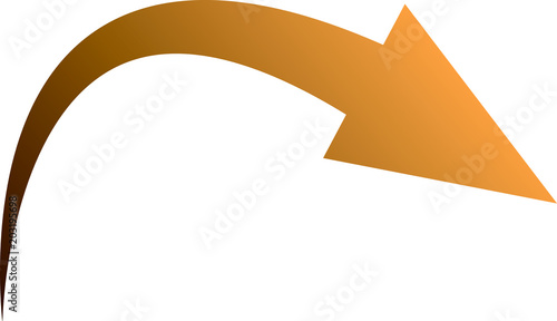 Bent arrow material
