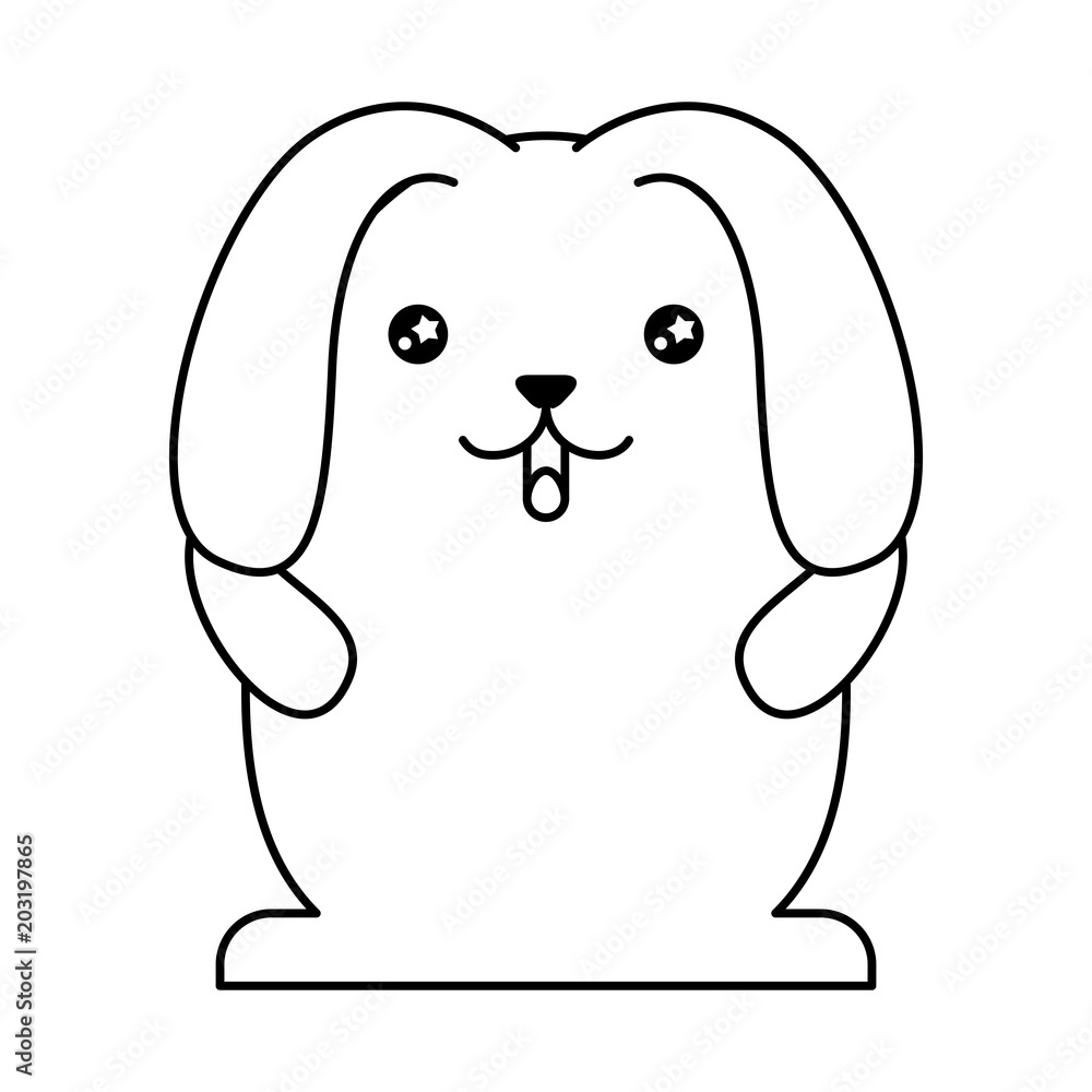 cute rabbit with floppy ears kawaii character vector illustration design cute rabbit with floppy ears kawaii character vector illustration design