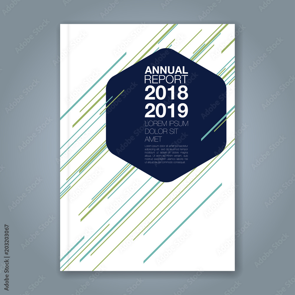 Obraz Abstract minimal geometric shapes polygon design background for business annual report book cover brochure flyer poster