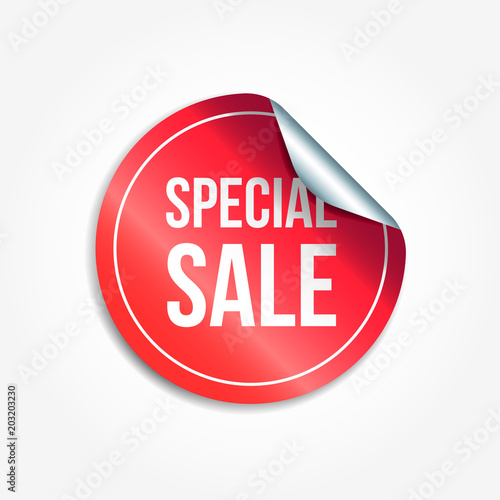 Special Sale Shopping Vector Sticker