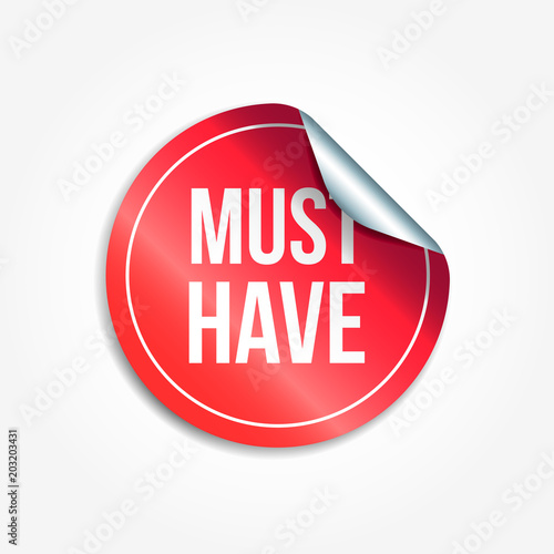 Must Have Shopping Vector Sticker
