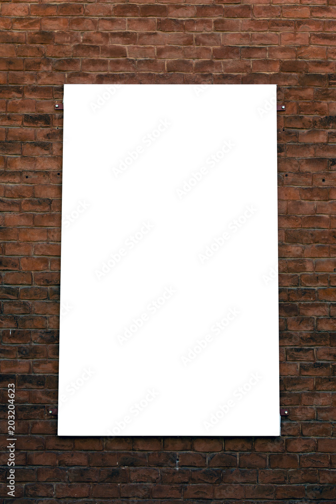 Blank mock up of vertical street poster billboard Blank mock up of vertical street poster billboard