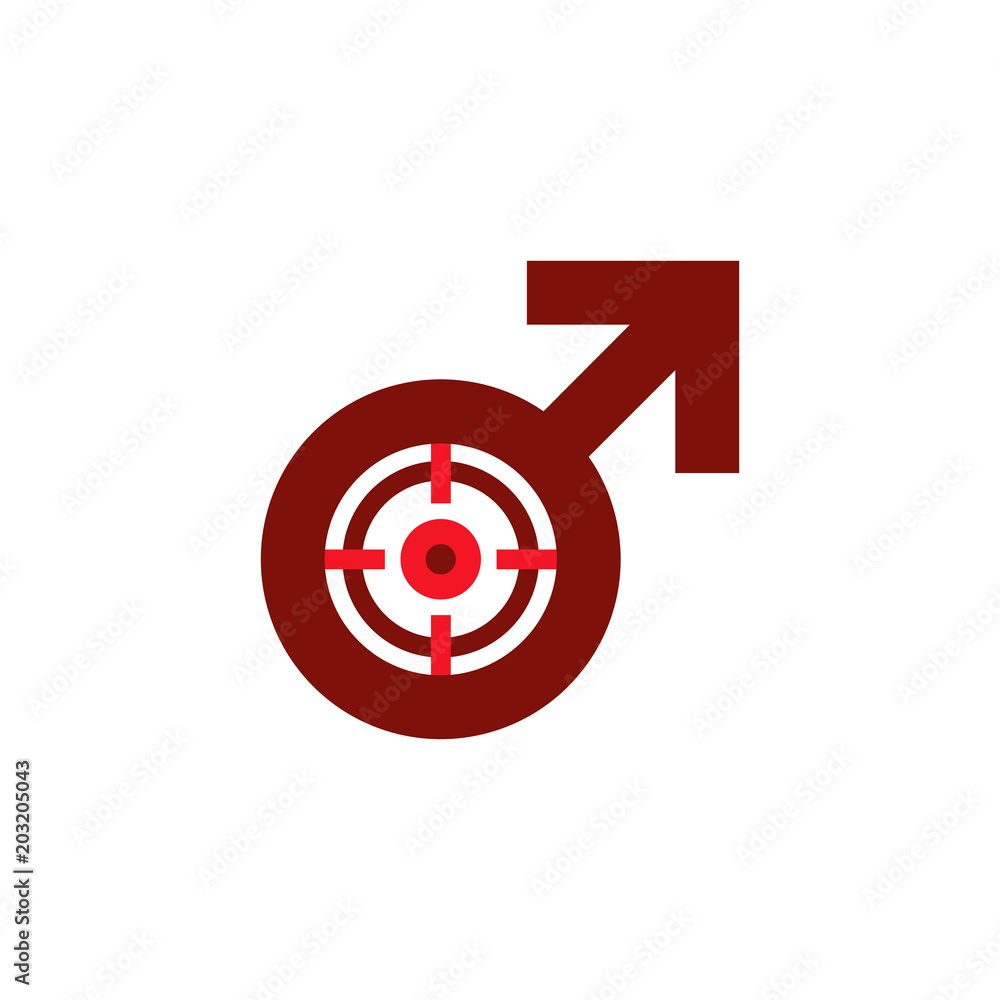 Target Man Logo Icon Design Target Man Logo Icon Design