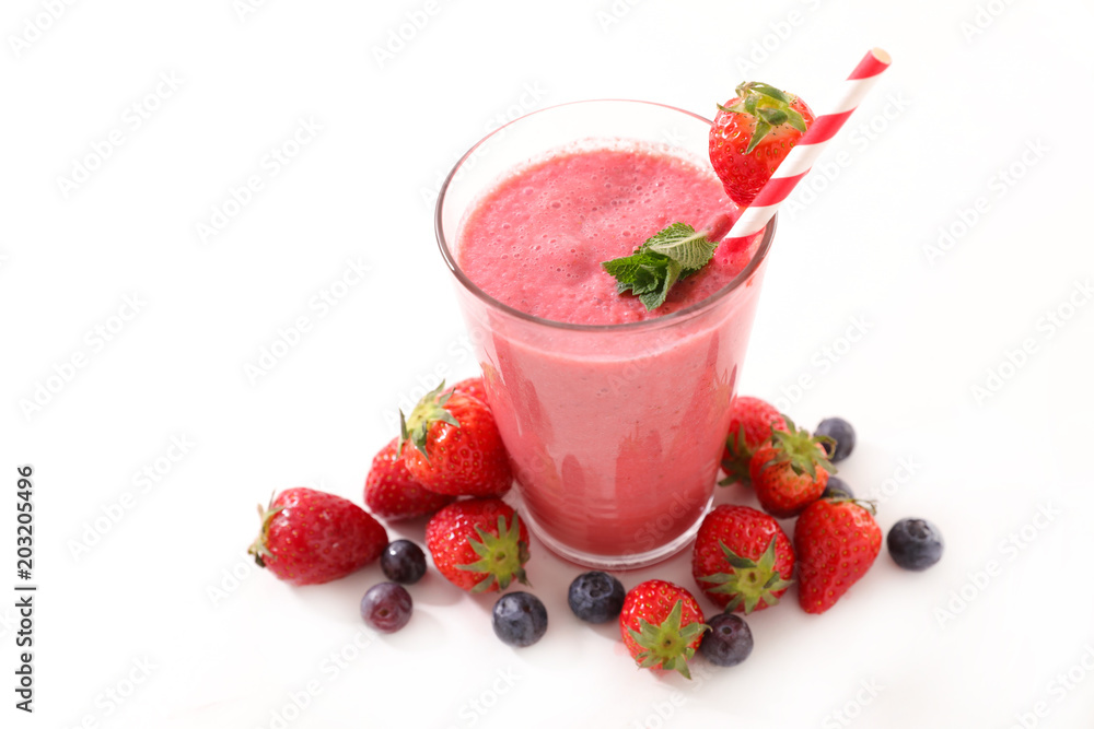 strawberry smoothie or milkshake strawberry smoothie or milkshake