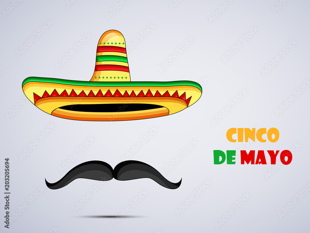 Illustration of background for Cinco De Mayo Illustration of background for Cinco De Mayo