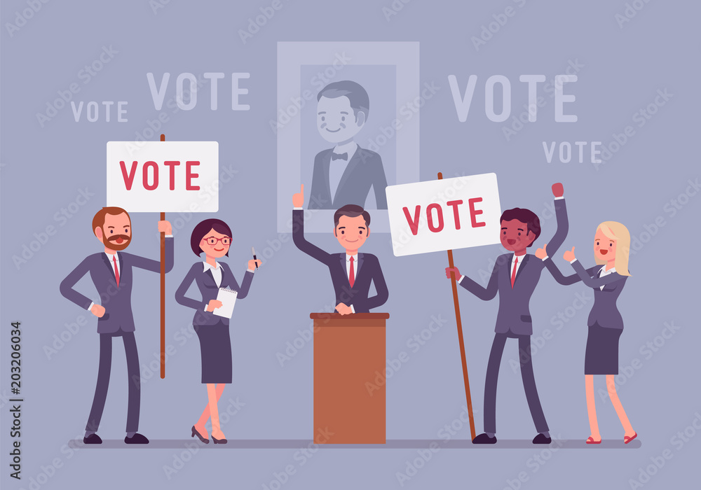 Election campaign voting Election campaign voting