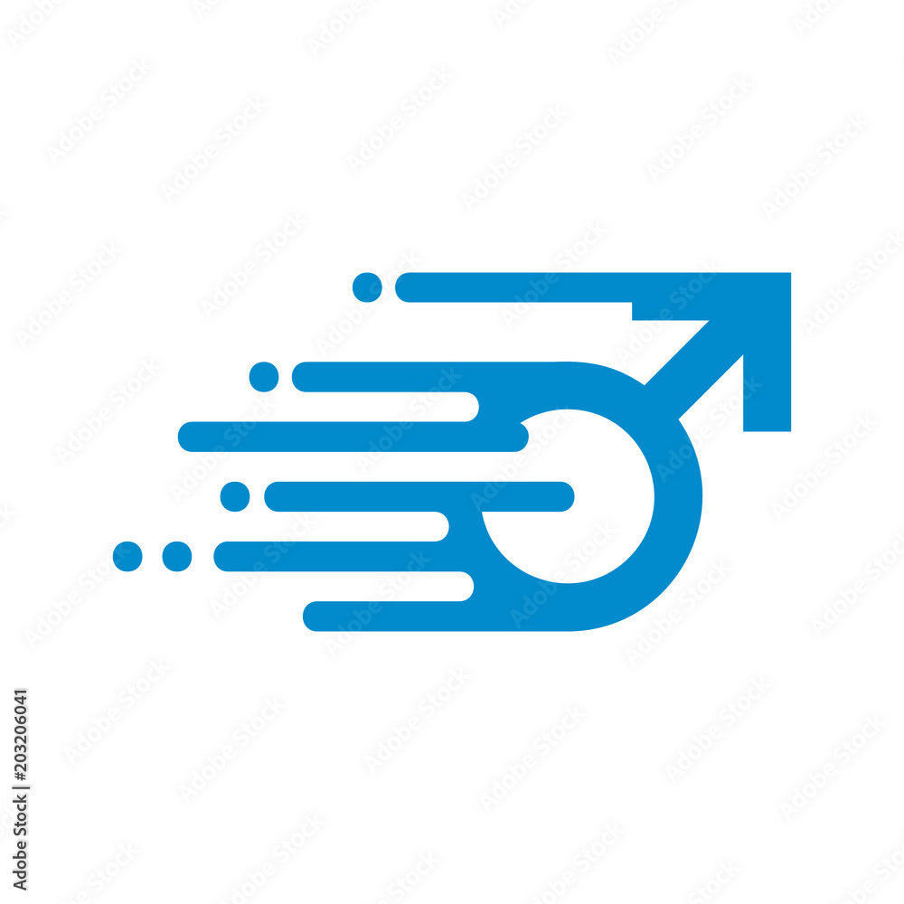 Fast Man Logo Icon Design Fast Man Logo Icon Design