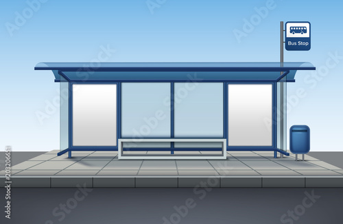 Vector bus stop