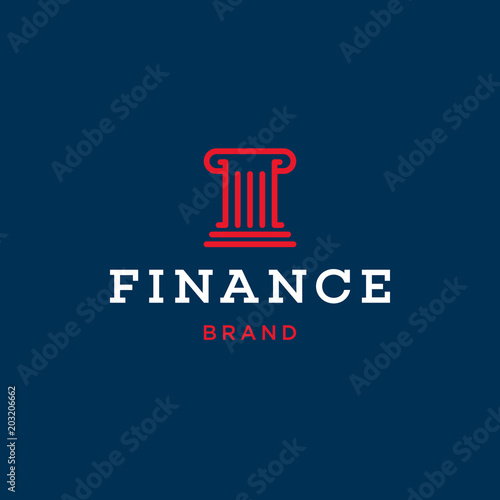Logo concept design for the financial industry - Vector EPS10.