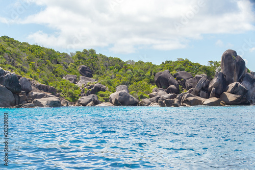 Rocks   sea and blue sky