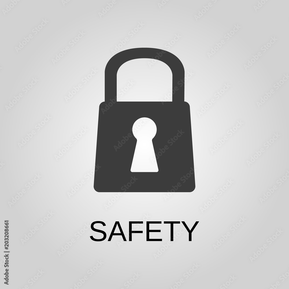 Safety icon. Safety symbol. Flat design. Stock - Vector illustration Safety icon. Safety symbol. Flat design. Stock - Vector illustration