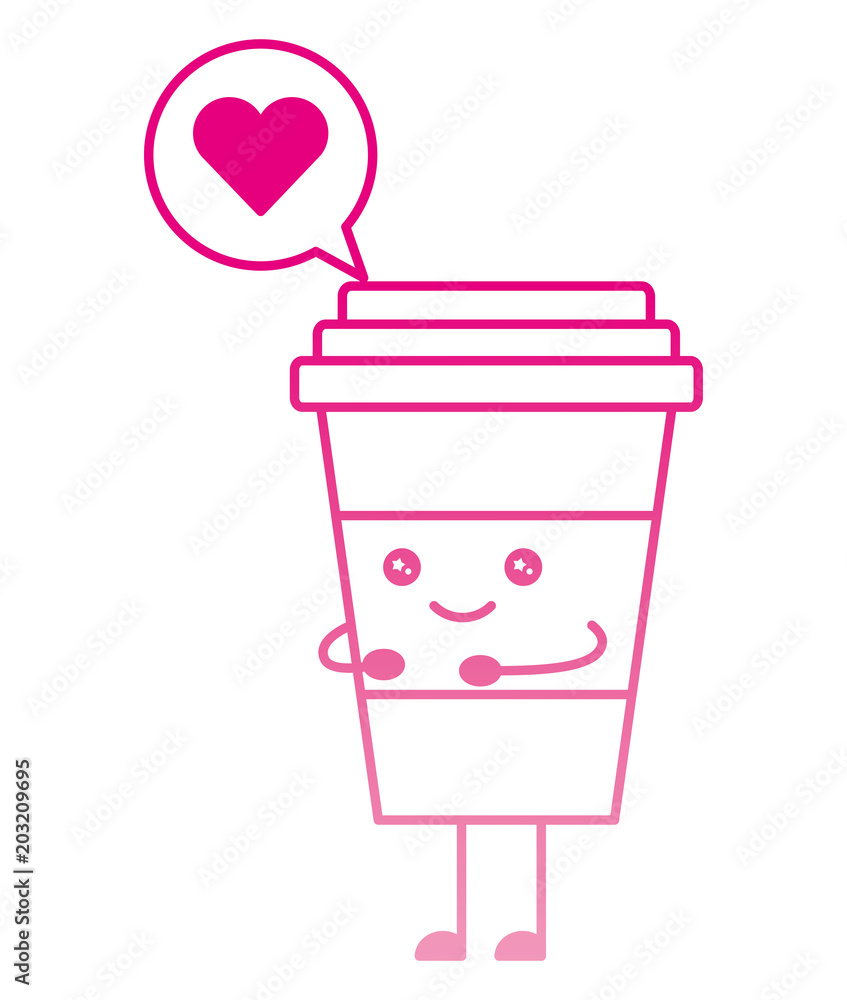 coffee drink with speech bubble kawaii character vector illustration design coffee drink with speech bubble kawaii character vector illustration design