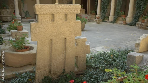 Memorial stone at Stavropoleos Church photo