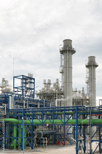 Natural Gas Combined Cycle Power plant electricity generating station industry.