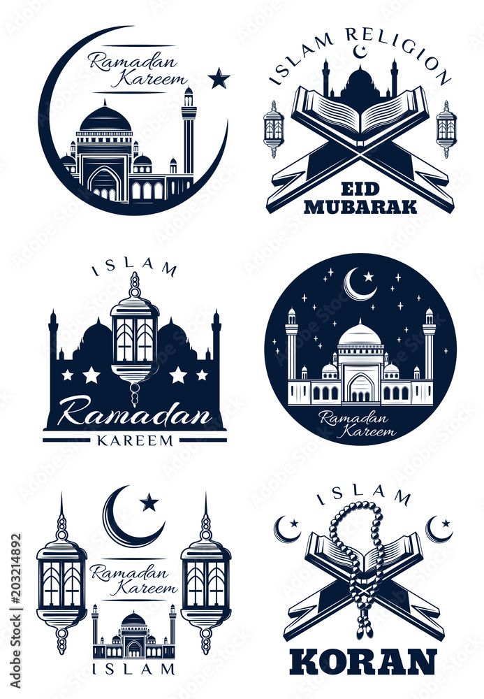 Fototapeta premium Ramadan Kareem islam religion greeting card design