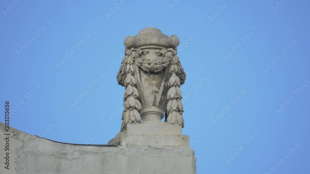 Sculptural decoration on a building Sculptural decoration on a building