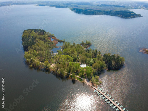 The island in the Minsk sea, Belarus