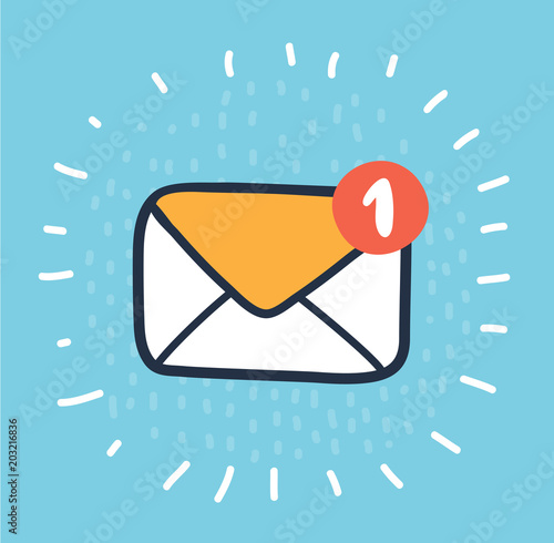 Vector Yellow Envelope Icon