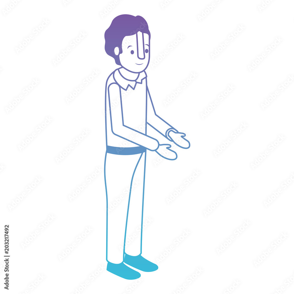 isometric man avatar character vector illustration design isometric man avatar character vector illustration design