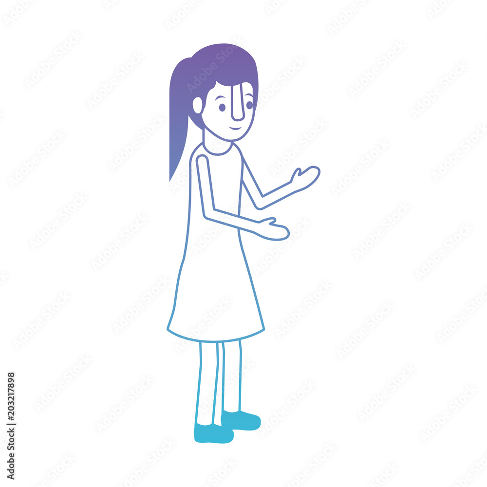 isometric little girl character vector illustration design isometric little girl character vector illustration design