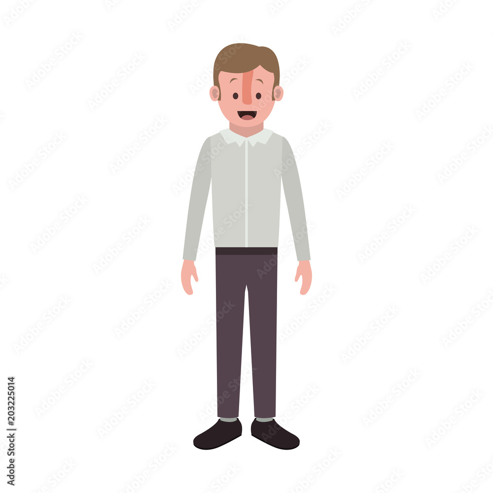 man with old suit vector illustration design