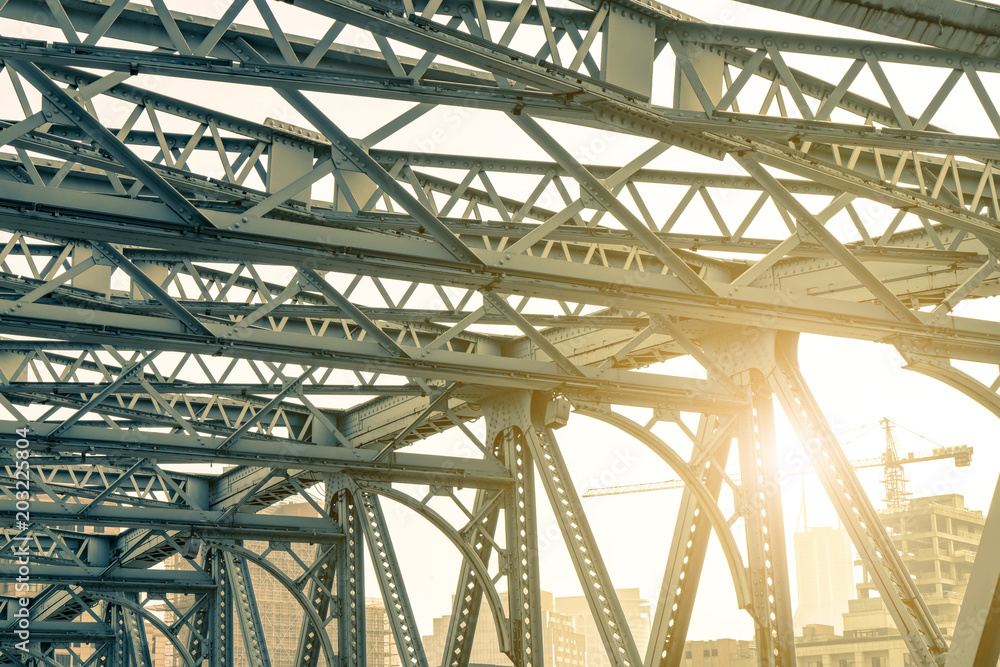 Fototapeta premium Steel structure building